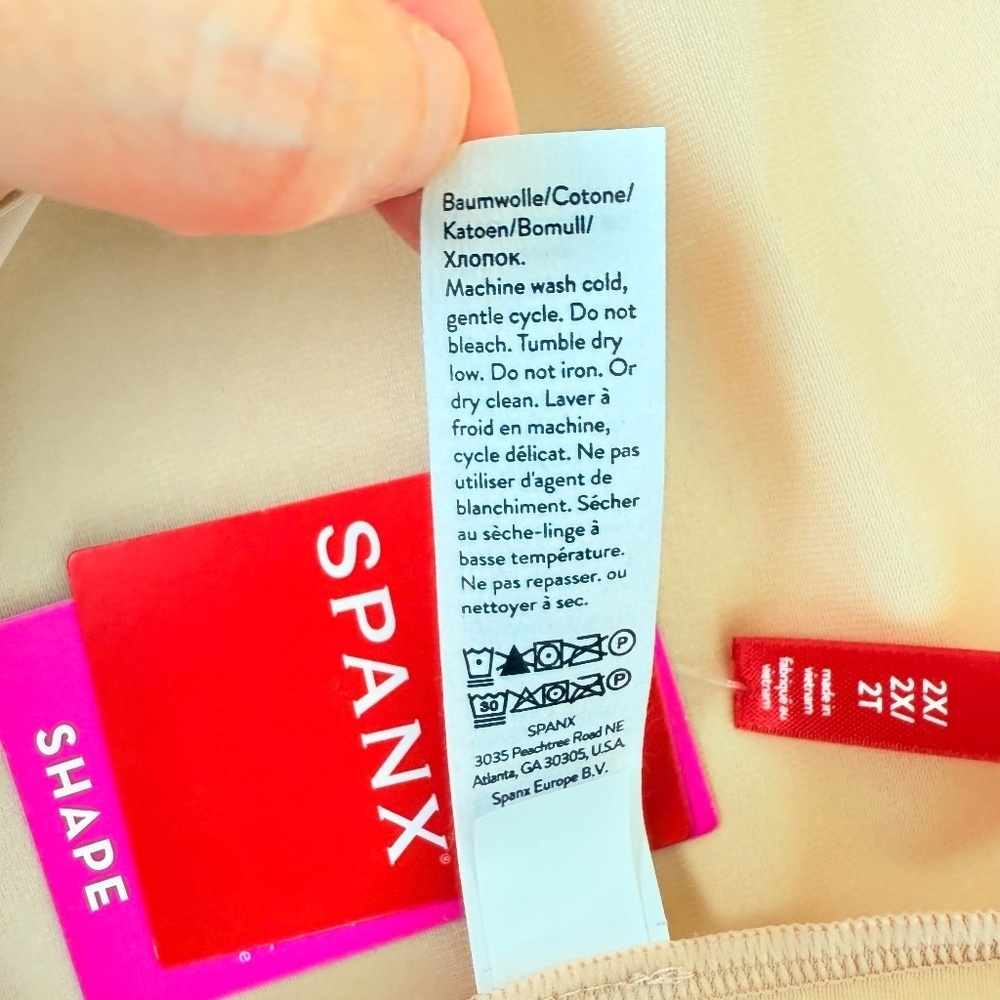 NWT Spanx Tank Panty Bodysuit Champagne Beige 2X/2T - Picture 9 of 10
